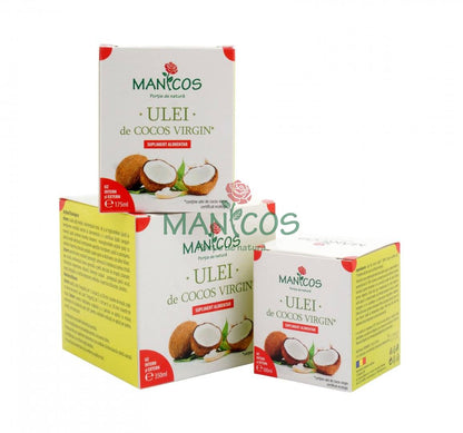 Ulei de cocos virgin certificat ecologic 175 ml