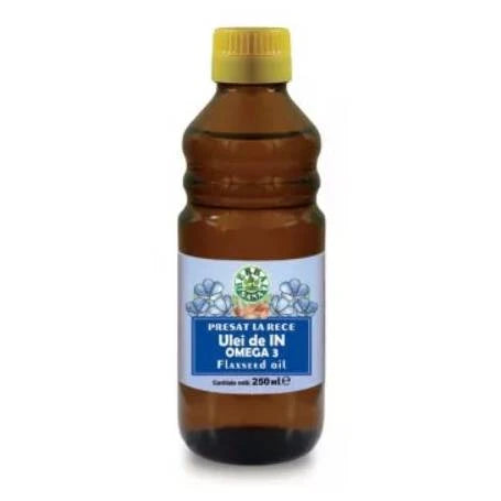 Ulei din in Herbavit 250ml – Presat la rece (Uz Intern)