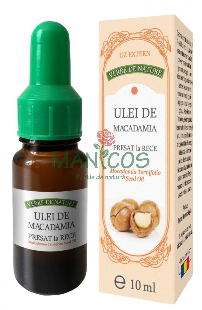 Ulei de macadamia presat la rece 10 ml