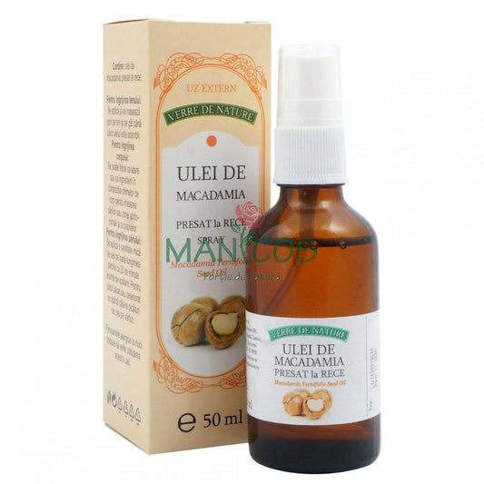 Ulei de macadamia presat la rece 50 ml, spray