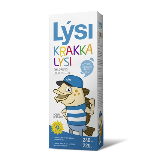 Ulei din ficat de cod pentru copii, 240 ml, Lysi