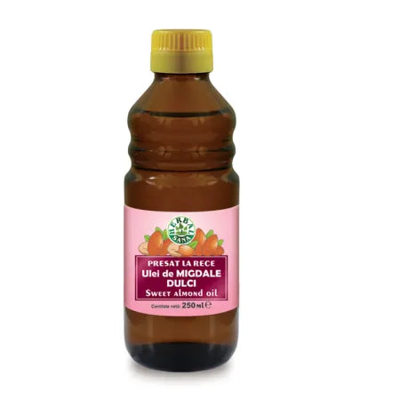 Ulei din migdale dulci presat la rece, 250 ml, Herbal Sana
