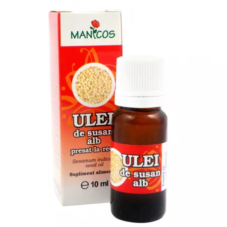 Ulei de susan alb presat la rece 10 ml, Manicos