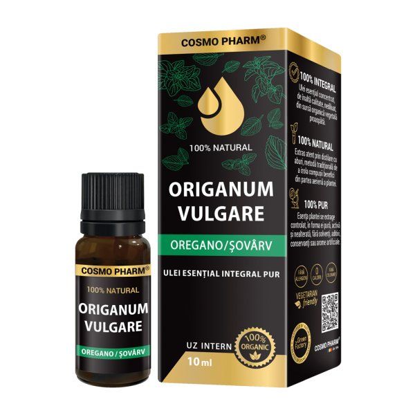 ORIGANUM VULGARE – Ulei Esential De OREGANO / ȘOVÂRV (10ml)