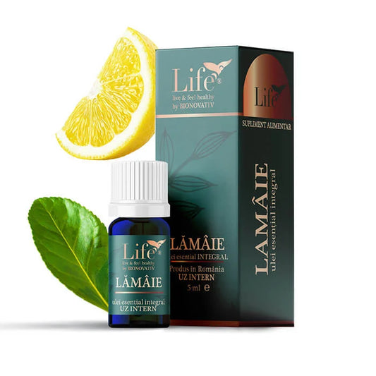 Ulei esențial integral lamaie, 5 ml, Bionovativ
