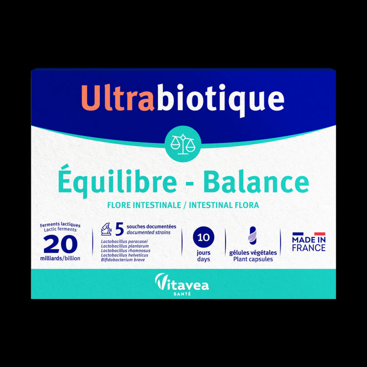 Ultrabiotique Équilibre, Probiotic microbiom, 10 capsule vegetale