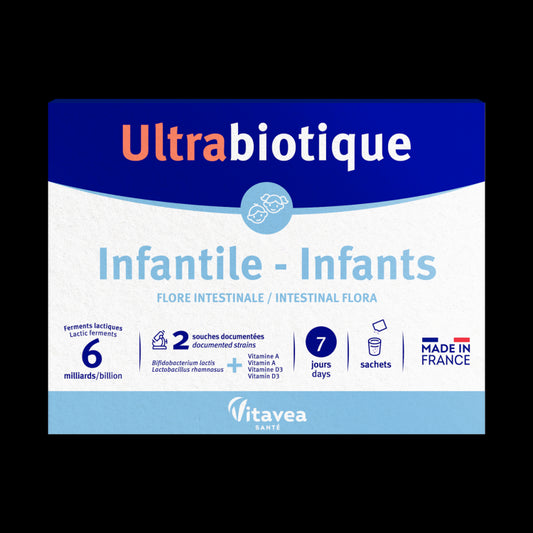 Ultrabiotique Infantile, Probiotic pentru microbiomul copiilor, 7 plicuri