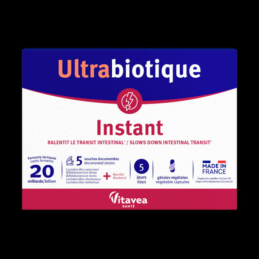 Ultrabiotique Instant, Probiotic în diareea acută, 10 capsule vegetale