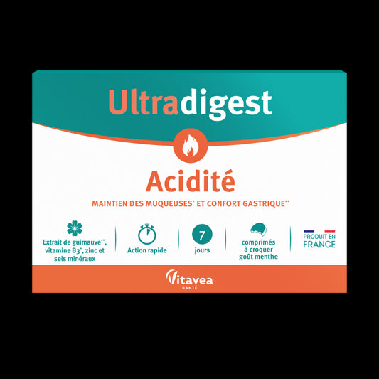 Ultradigest Acidité supliment alimentar împotriva arsurilor gastrice