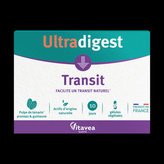 Ultradigest Transit, Tranzit intestinal, 10 capsule vegetale