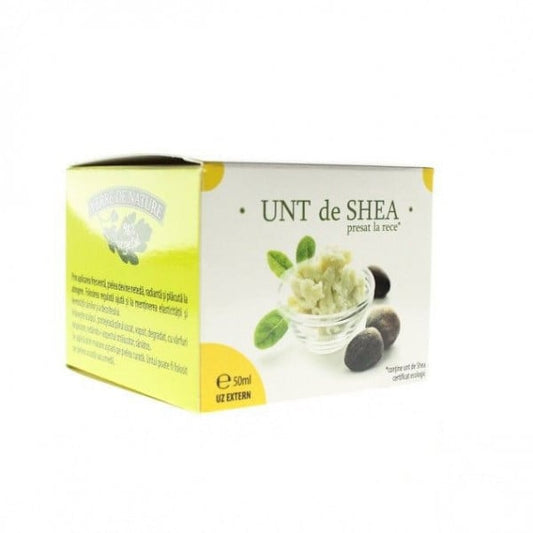 Unt de Shea presat la rece certificat ecologic 50 ml, Manicos
