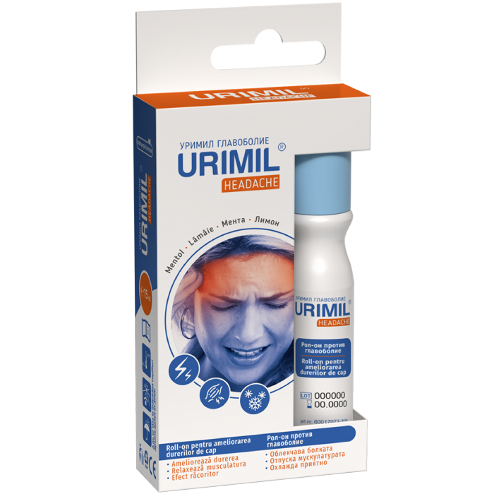Urimil Headache - roll-on împotriva durerilor de cap