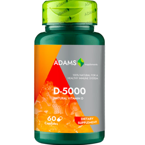 Vitamina D-5000, 60cps, Adams Supplements