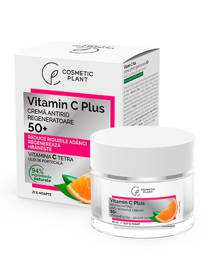 Cremă antirid regeneratoare 50+ Vitamin C Plus cu Vitamina C Tetra