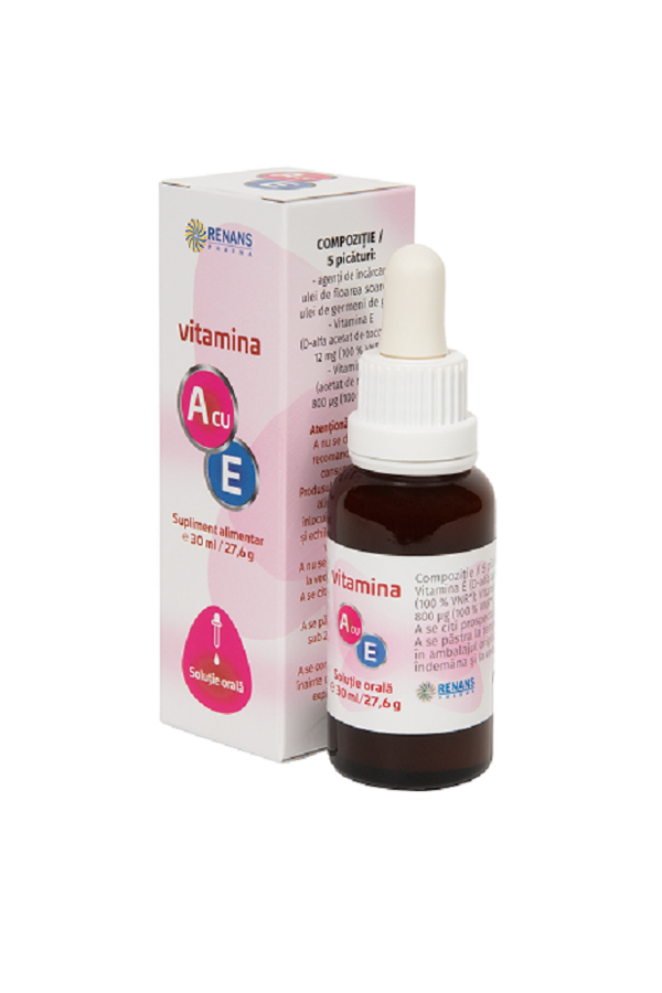 VITAMINA A cu E – soluţie orală, 30ml