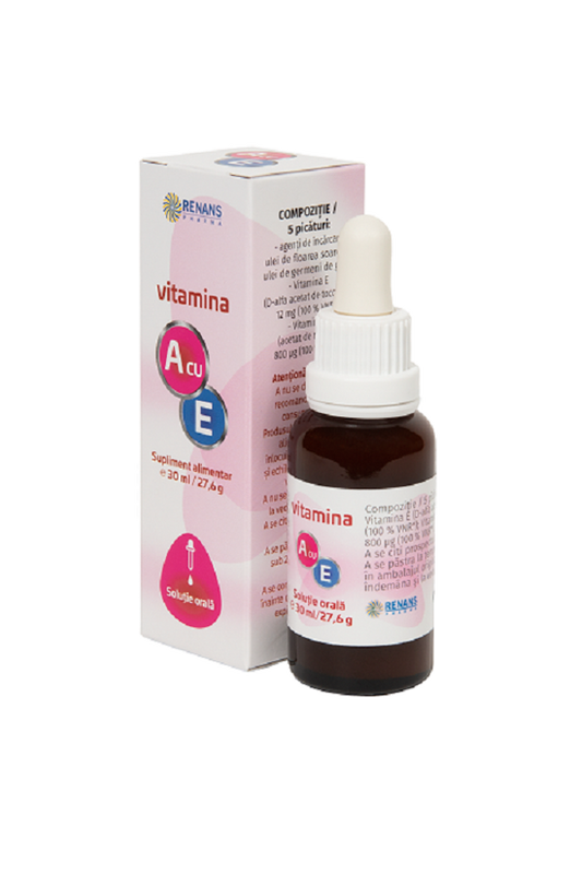 VITAMINA A cu E – soluţie orală, 30ml