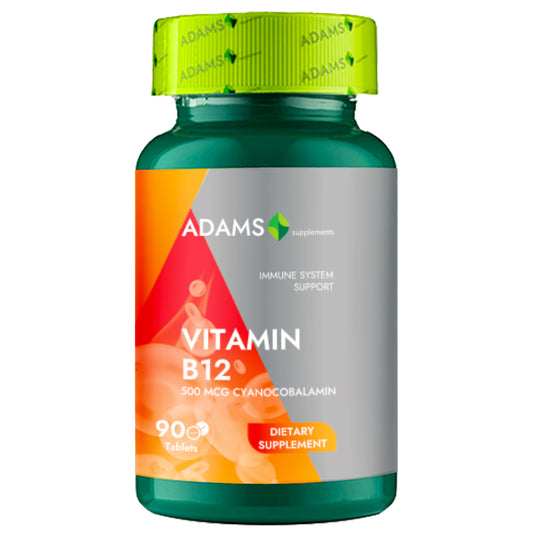 Vitamina B12 500mg, 90cps, Adams Supplements