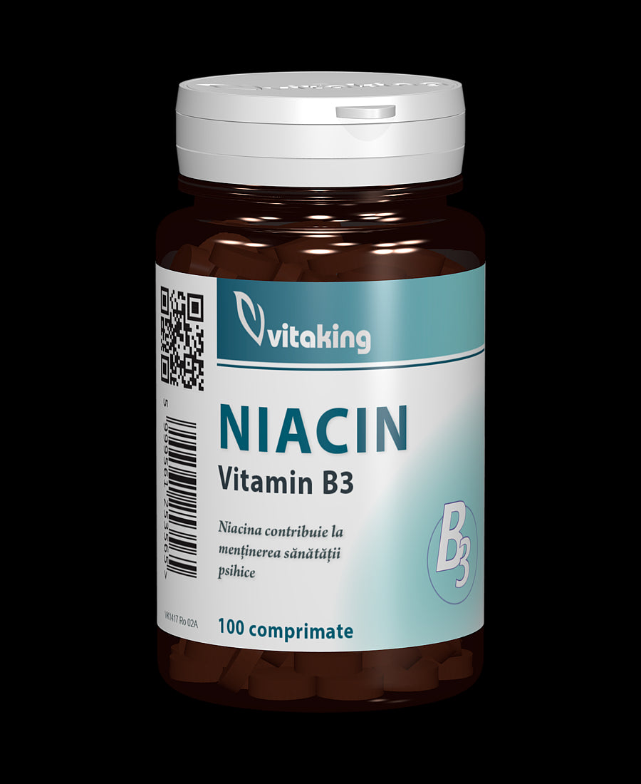 Vitamina B3 (niacina) 100mg - 100 comprimate