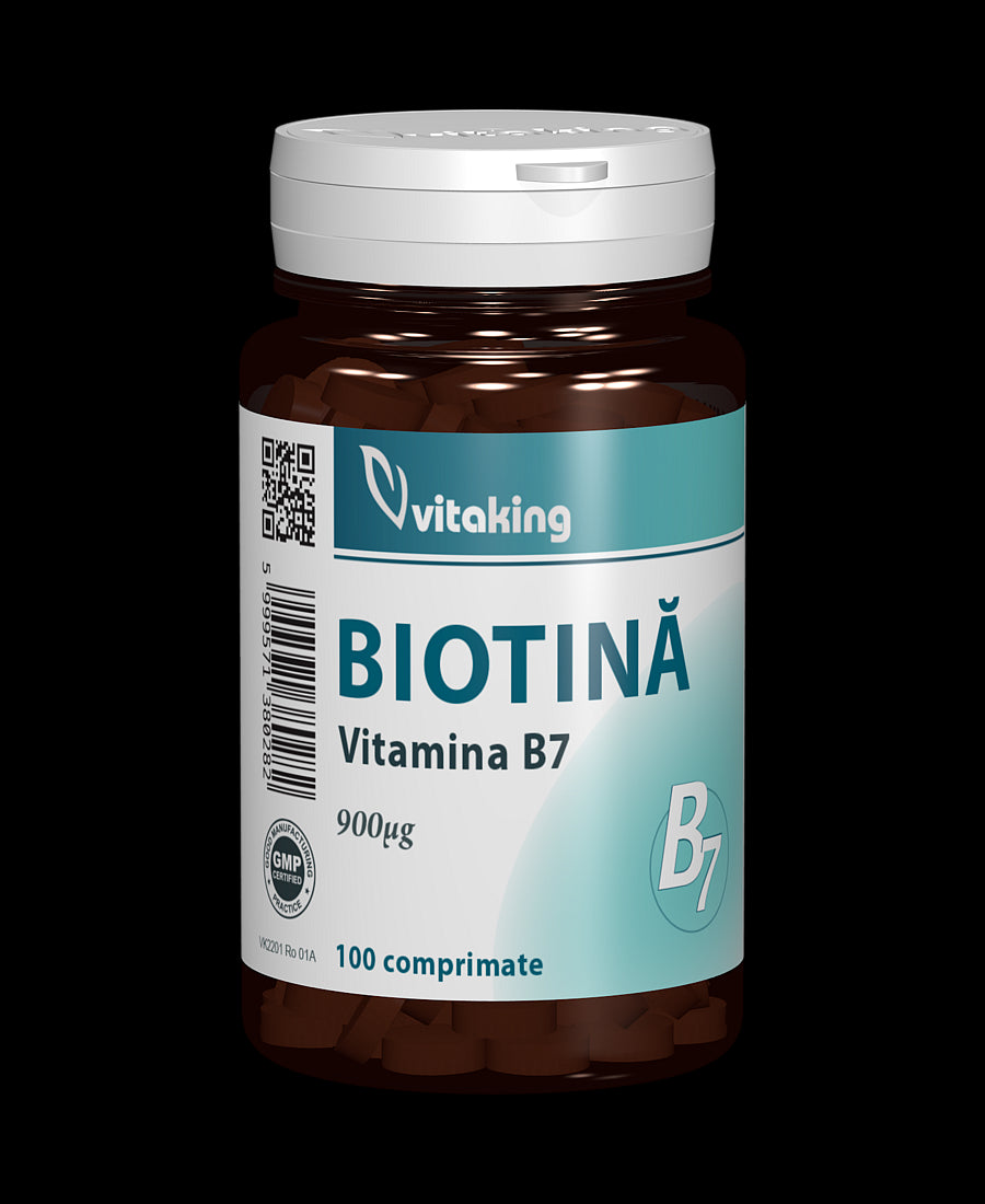Vitamina B7 (biotina) 900 mcg - 100 comprimate