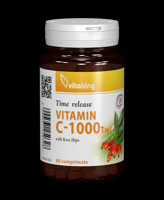 Vitamina C 1000 mg cu absorbtie lenta - 60 comprimate