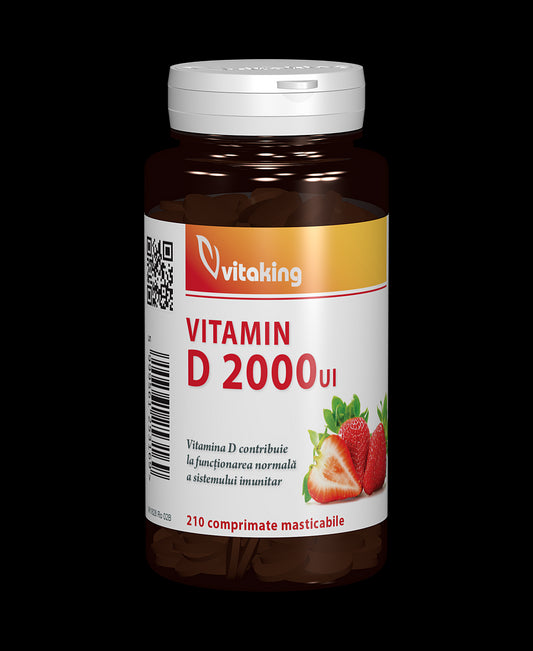 Vitamina D 2000UI masticabila - 210 comprimate