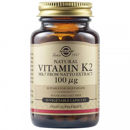 Vitamina K2 100 ug, 50 capsule, Solgar