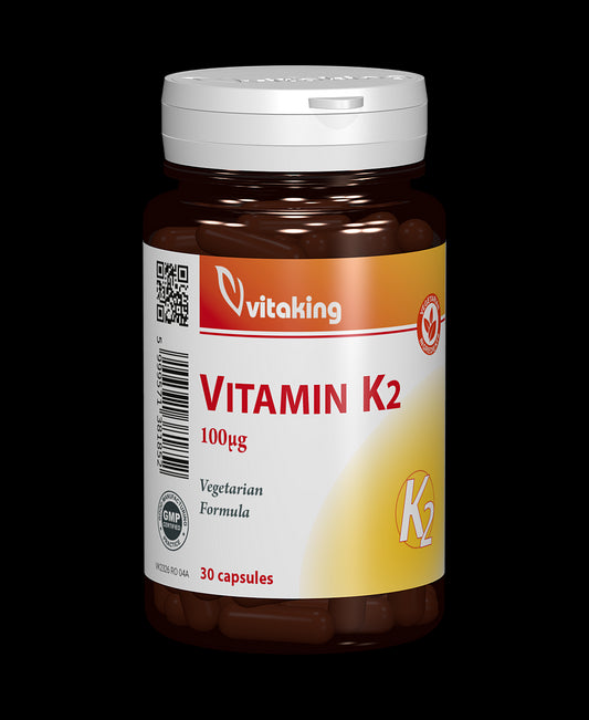 Vitamina K2 naturala 100μg - 30 capsule vegetale
