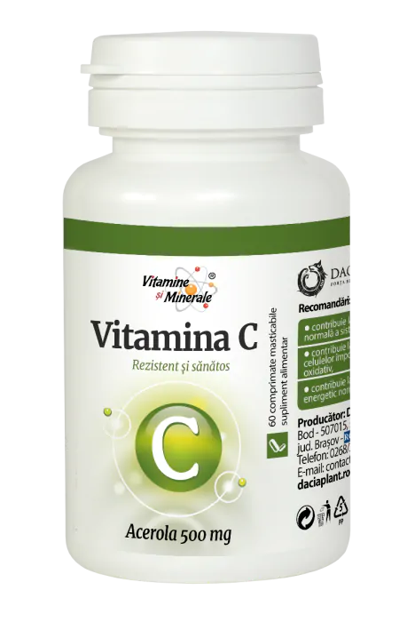 Vitamina C cu Acerola 60 comprimate