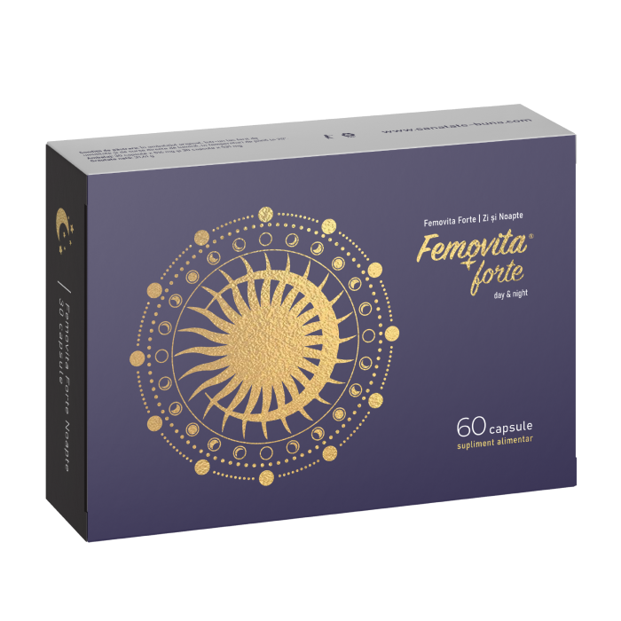 Femovita Forte Zi și Noapte - soluție non-hormonală pentru controlul simptomelor menopauzei și premenopauzei