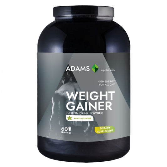 Proteina pentru cresterea masei musculare (vanilie), 3kg, Adams Supplements