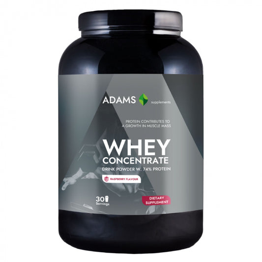 Concentrat proteic din zer (zmeura), 908g, Adams Supplements