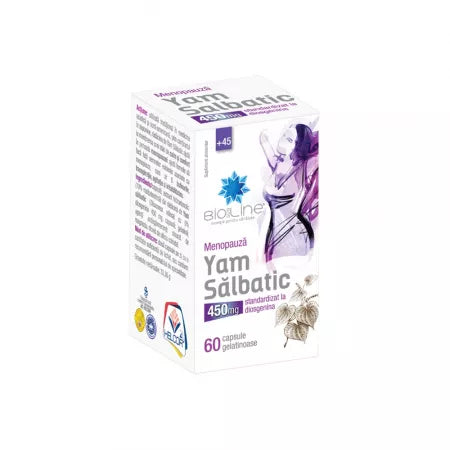 Yam salbatic, 450 mg, 60 capsule, Helcor