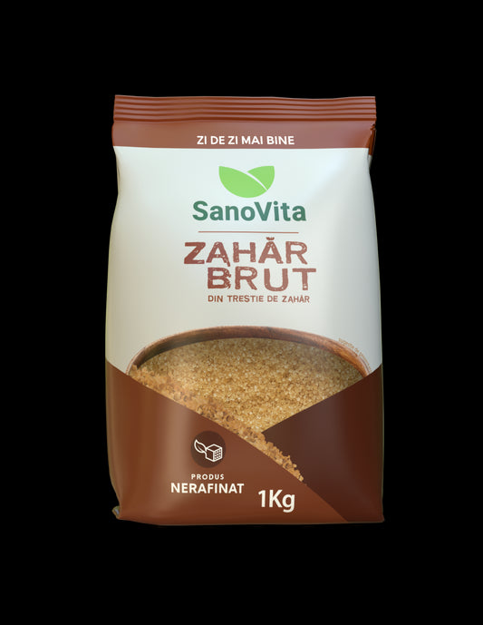 zahăr brut din trestie
1 kg