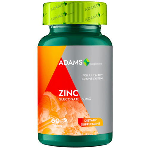 Zinc 50mg, 60cps, Adams Supplements