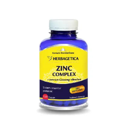 Zinc Complex Organic, 120 capsule, Herbagetica