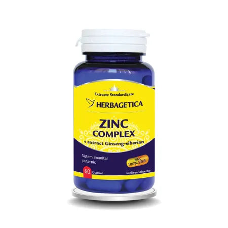 Zinc Complex Organic, 60 capsule, Herbagetica
