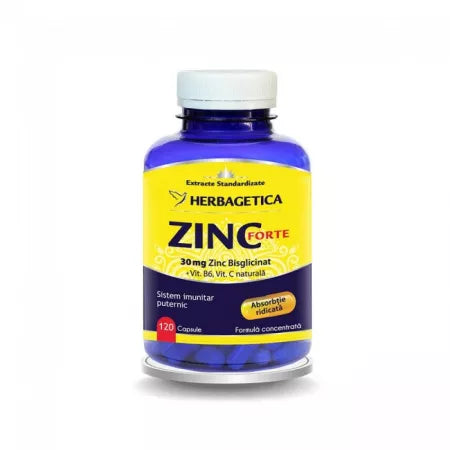 Zinc Forte, 120 capsule, Herbagetica